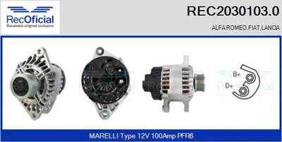 Alternador Alfa Romeo 145 · Alfa Romeo 146 · Fiat BRAVA