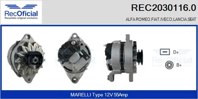 Alternador Fiat REGATA · Fiat REGATA Weekend · Fiat RITMO