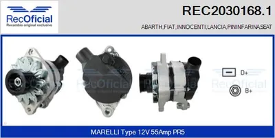 Alternador Fiat REGATA · Fiat REGATA Weekend · Fiat RITMO