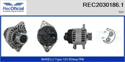 Alternador Fiat BRAVA · Fiat BRAVO I · Fiat PALIO Weekend