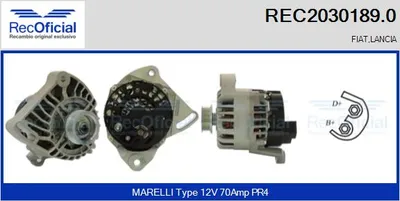 Alternador Fiat PANDA · Fiat PUNTO · Fiat PALIO