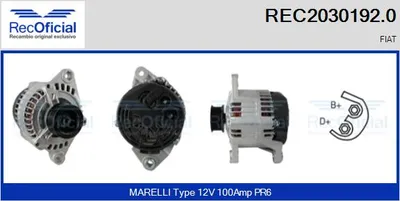 Alternador Fiat DUCATO Van · Fiat SCUDO Bus · Fiat DUCATO Bus
