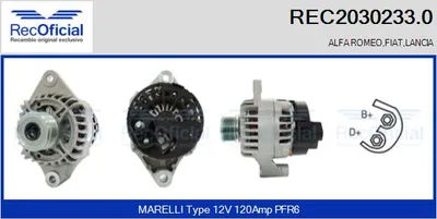 Alternador Alfa Romeo 159 · Alfa Romeo BRERA · Alfa Romeo 159 Sportwagon