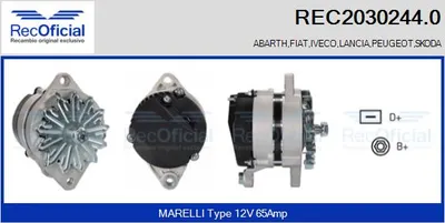 Alternador Fiat REGATA · Fiat CROMA · Lancia DEDRA