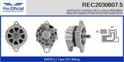 Alternador Mitsubishi COLT I · Mitsubishi COLT II · Saab 900 I Combi Coupe