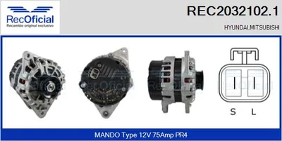 Alternador Hyundai ACCENT I · Hyundai S COUPE · Hyundai LANTRA II Estate