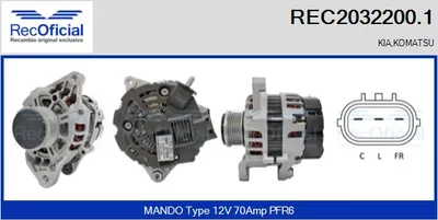 Alternador Kia PICANTO II