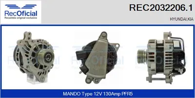 Alternador Hyundai MATRIX · Hyundai GETZ · Kia CERATO I Saloon