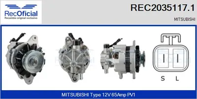 Alternador Mitsubishi L 300 III Bus · Mitsubishi PAJERO I · Mitsubishi PAJERO II