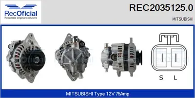 Alternador Mitsubishi LANCER V · Mitsubishi SPACE WAGON · Mitsubishi LANCER V Station Wagon