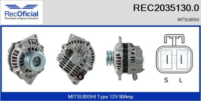 Alternador Mitsubishi PAJERO II