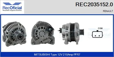 Alternador Renault LAGUNA III · Renault LAGUNA III Grandtour · Renault LAGUNA Coupe