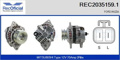 Alternador Mazda B-SERIE · Ford RANGER