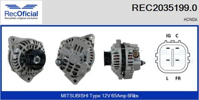 Alternador Honda CIVIC VII Hatchback · Honda CIVIC VII Coupe · Honda CIVIC VII Saloon