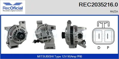 Alternador Mazda 3 · Mazda 3 Saloon · Mazda 5