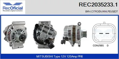 Alternador Peugeot 207 · Peugeot 207 CC · Peugeot 308 I