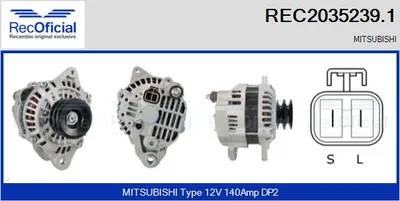 Alternador Mitsubishi PAJERO III Canvas Top