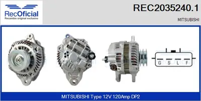 Alternador Mitsubishi PAJERO IV