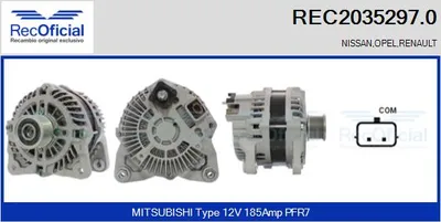Alternador Renault MASTER III Van · Renault MASTER III Platform/Chassis · Opel MOVANO B Van