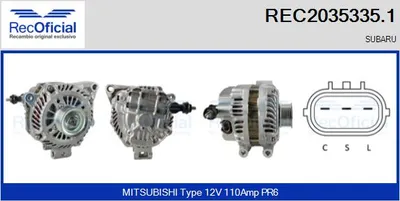 Alternador Subaru XV · Subaru IMPREZA Hatchback