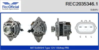Alternador Subaru LEGACY IV Estate · Subaru OUTBACK · Subaru LEGACY V
