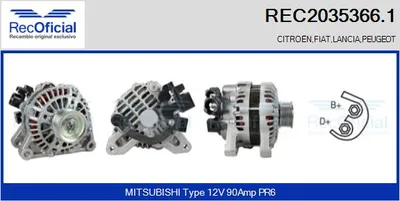 Alternador Peugeot 806 · Citroën XANTIA · Peugeot 306 Hatchback
