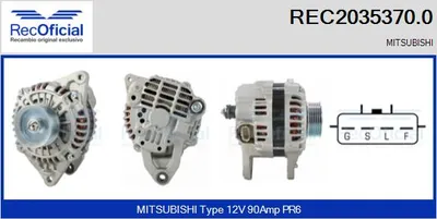Alternador Mitsubishi LANCER VI