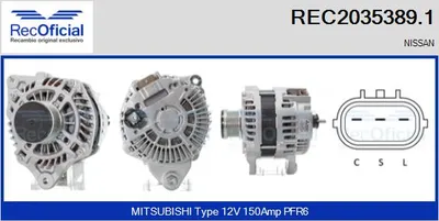 Alternador Nissan MICRA IV · Nissan NOTE
