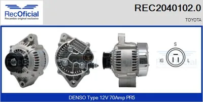 Alternador Toyota MR2 I · Toyota SUPRA · Toyota CAMRY