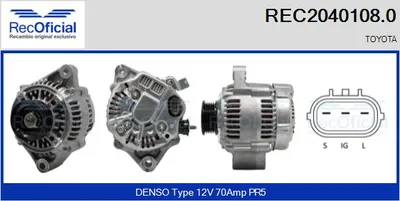 Alternador Toyota RAV 4 I · Toyota CAMRY · Toyota CAMRY Estate
