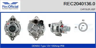Alternador Jeep CHEROKEE · Jeep GRAND CHEROKEE I