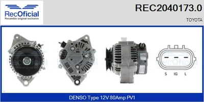 Alternador Toyota CARINA E VI Saloon · Toyota CARINA E VI · Toyota CARINA E VI Sportswagon