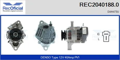 Alternador Daihatsu CUORE III