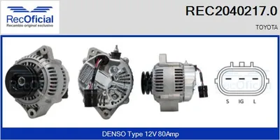 Alternador Toyota LAND CRUISER 80
