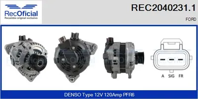 Alternador Ford FOCUS C-MAX · Ford FOCUS II · Ford FOCUS II Turnier