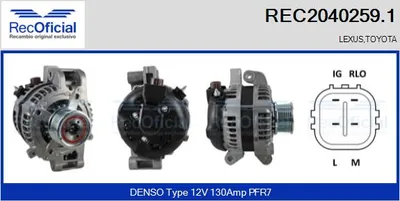 Alternador Lexus IS II · Toyota RAV 4 III · Toyota AVENSIS Saloon