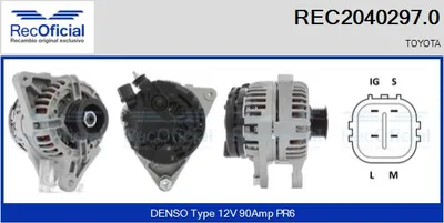 Alternador Toyota YARIS · Toyota COROLLA · Toyota COROLLA Saloon