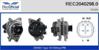Alternador Toyota YARIS · Toyota URBAN CRUISER