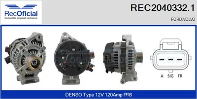 Alternador Volvo S40 II · Volvo V50 · Volvo C30