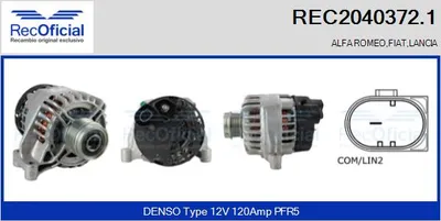 Alternador Fiat 500 · Alfa Romeo MITO · Fiat 500 C