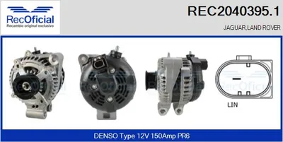 Alternador Land Rover RANGE ROVER III · Land Rover RANGE ROVER SPORT I · Jaguar XK II Coupe