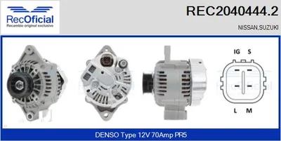 Alternador Suzuki ALTO VII · Nissan PIXO