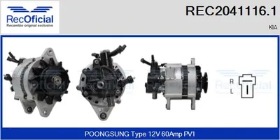 Alternador Kia K2700
