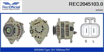 Alternador Nissan MAXIMA / MAXIMA QX IV · Nissan MAXIMA / MAXIMA QX V · Nissan MAXIMA / MAXIMA QX IV Station Wagon
