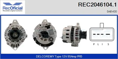 Alternador Daewoo ESPERO