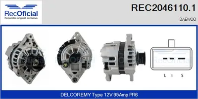 Alternador Daewoo REZZO