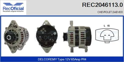 Alternador Chevrolet MATIZ