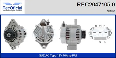 Alternador Suzuki VITARA · Suzuki BALENO Hatchback · Suzuki BALENO