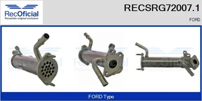 Elemento enfriador, reciclaje gases escape Ford TRANSIT Bus · Ford TRANSIT Van · Ford TRANSIT Platform/Chassis