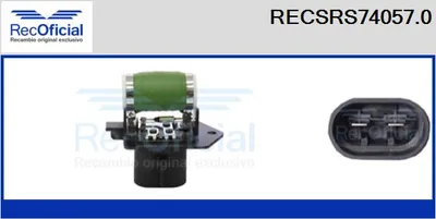 Resistencia serie, motor eléctrico (ventilador del radiador Fiat GRANDE PUNTO · Fiat BRAVO II · Fiat 500